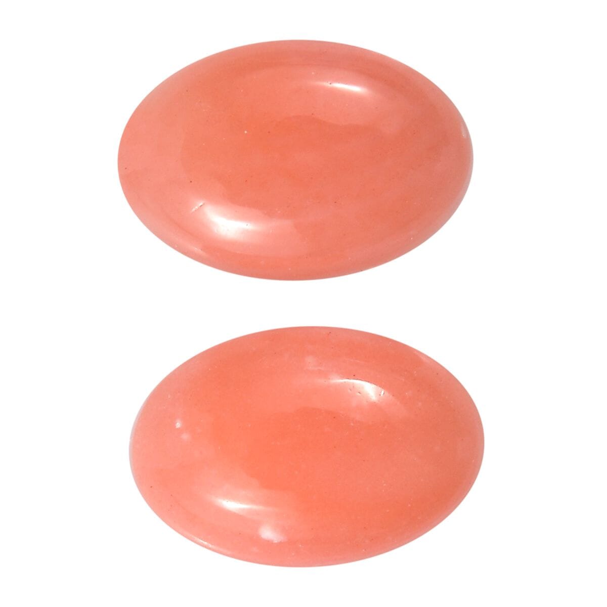 AAA Peach Opal Set of 2 (Ovl 6x4 mm) 0.54 ctw Loose Gemstone image number 0