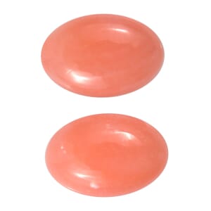 AAA Peach Opal Set of 2 (Ovl 6x4 mm) 0.54 ctw Loose Gemstone