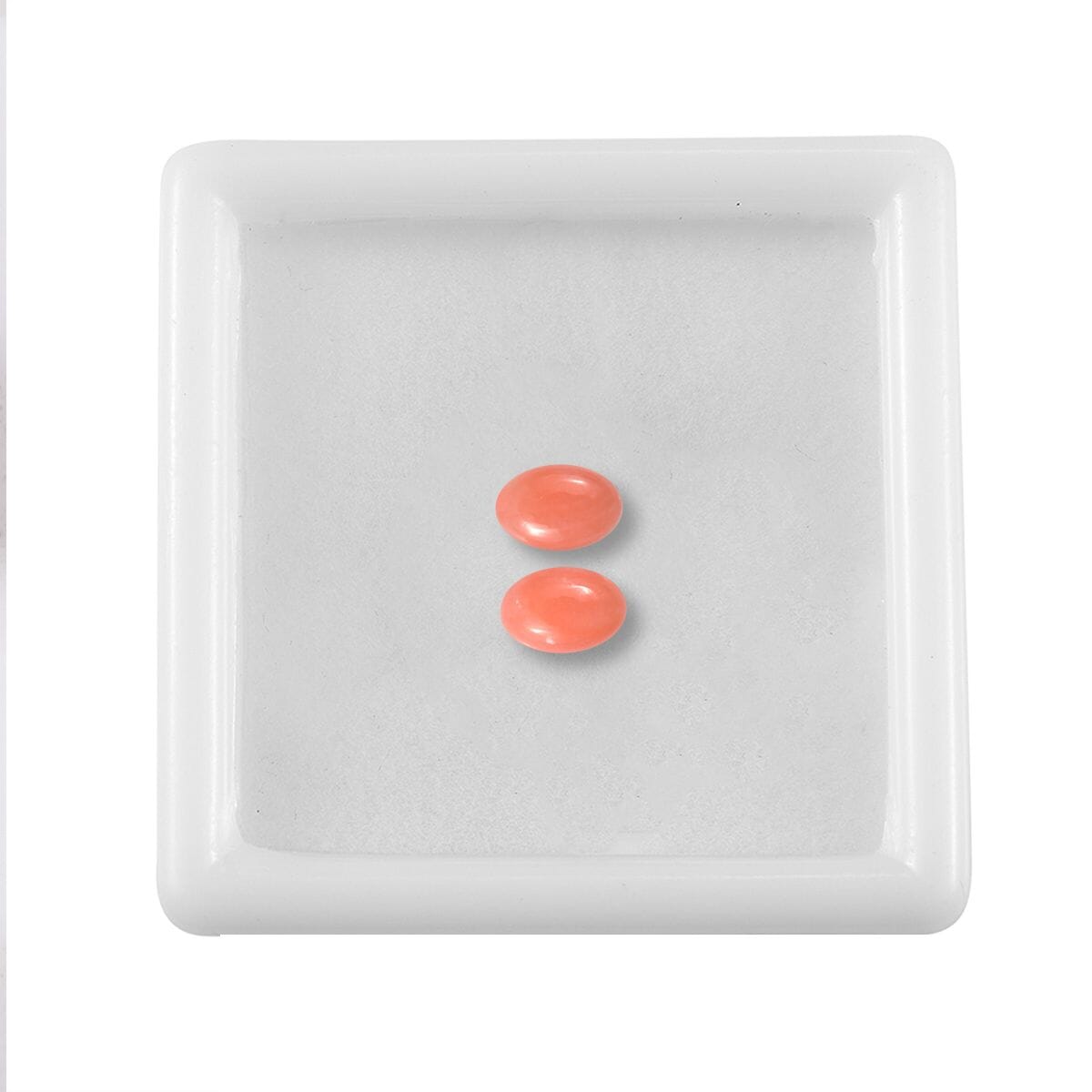 AAA Peach Opal Set of 2 (Ovl 6x4 mm) 0.54 ctw Loose Gemstone image number 3