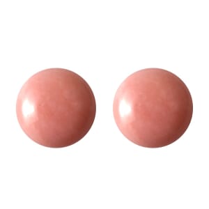 Peach Opal Set of 2 (Rnd 5 mm) 0.61 ctw Loose Gemstone
