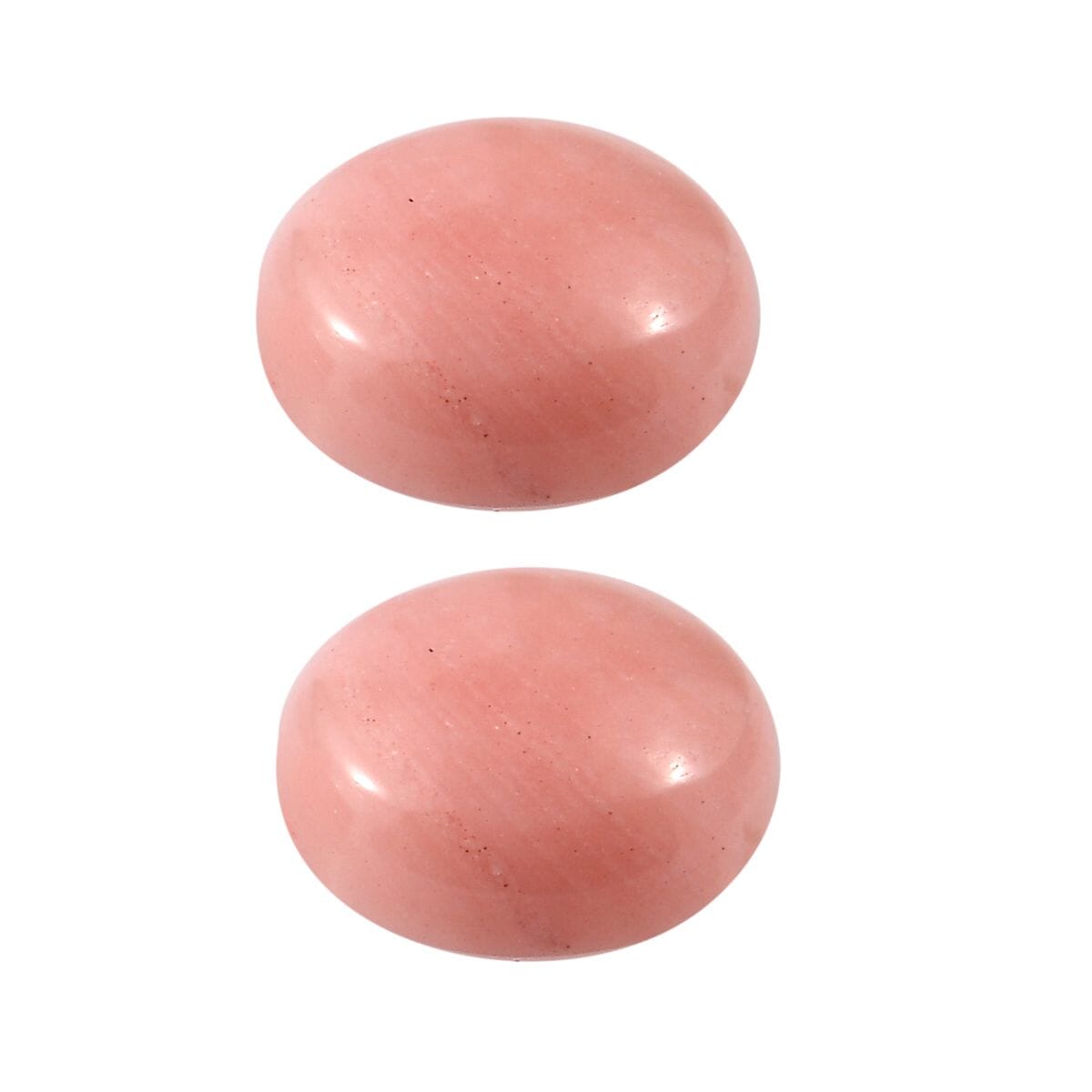 Peach Opal Set of 2 (Rnd 5 mm) 0.61 ctw Loose Gemstone image number 2