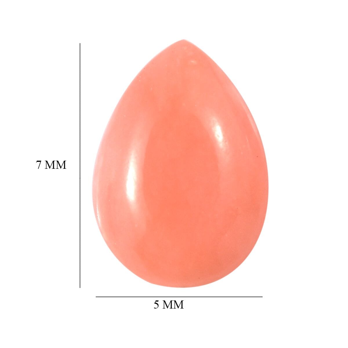 Set of 2 AA Peruvian Pink Opal (Pear 7x5 mm) 1.14 ctw Loose Gemstone image number 4