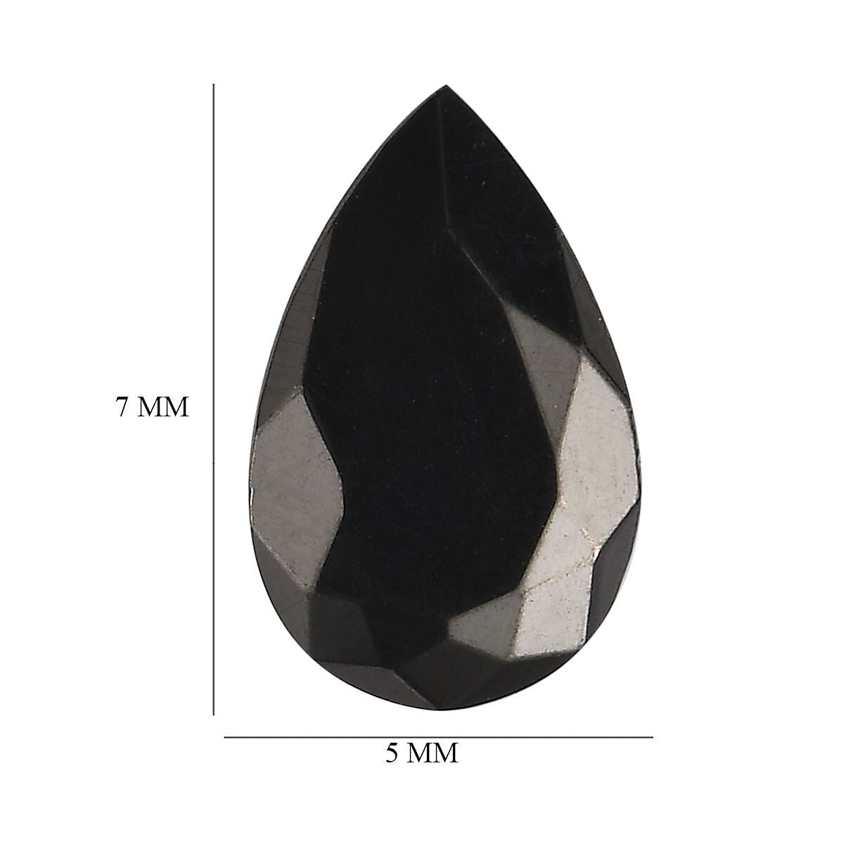 Silver Shungite Set of 2 (Pear 8x5 mm) 0.67 ctw Loose Gemstone image number 4