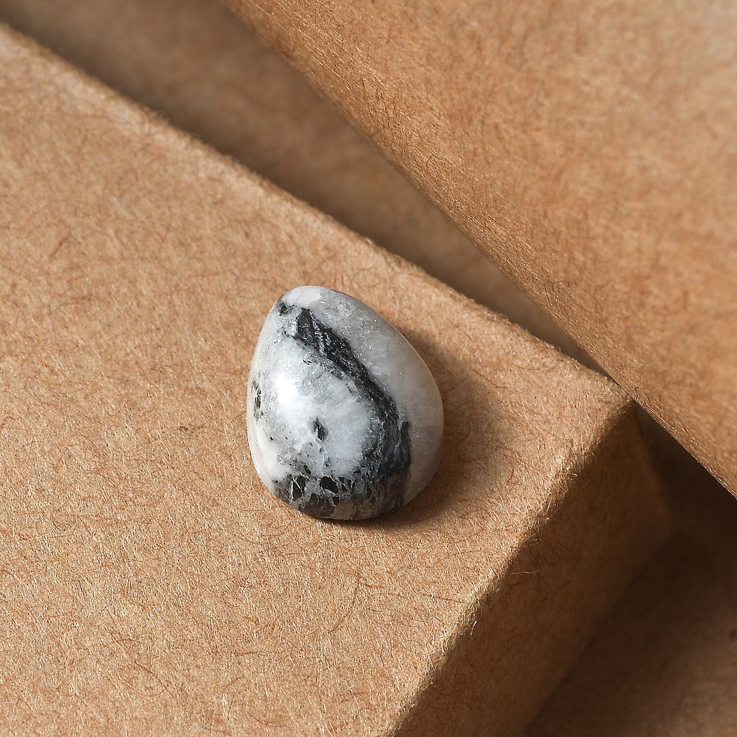 White Buffalo (Pear 9x7 mm) 1.20 ctw Loose Gemstone