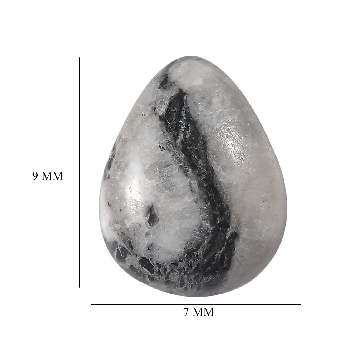 White Buffalo (Pear 9x7 mm) 1.20 ctw Loose Gemstone image number 4