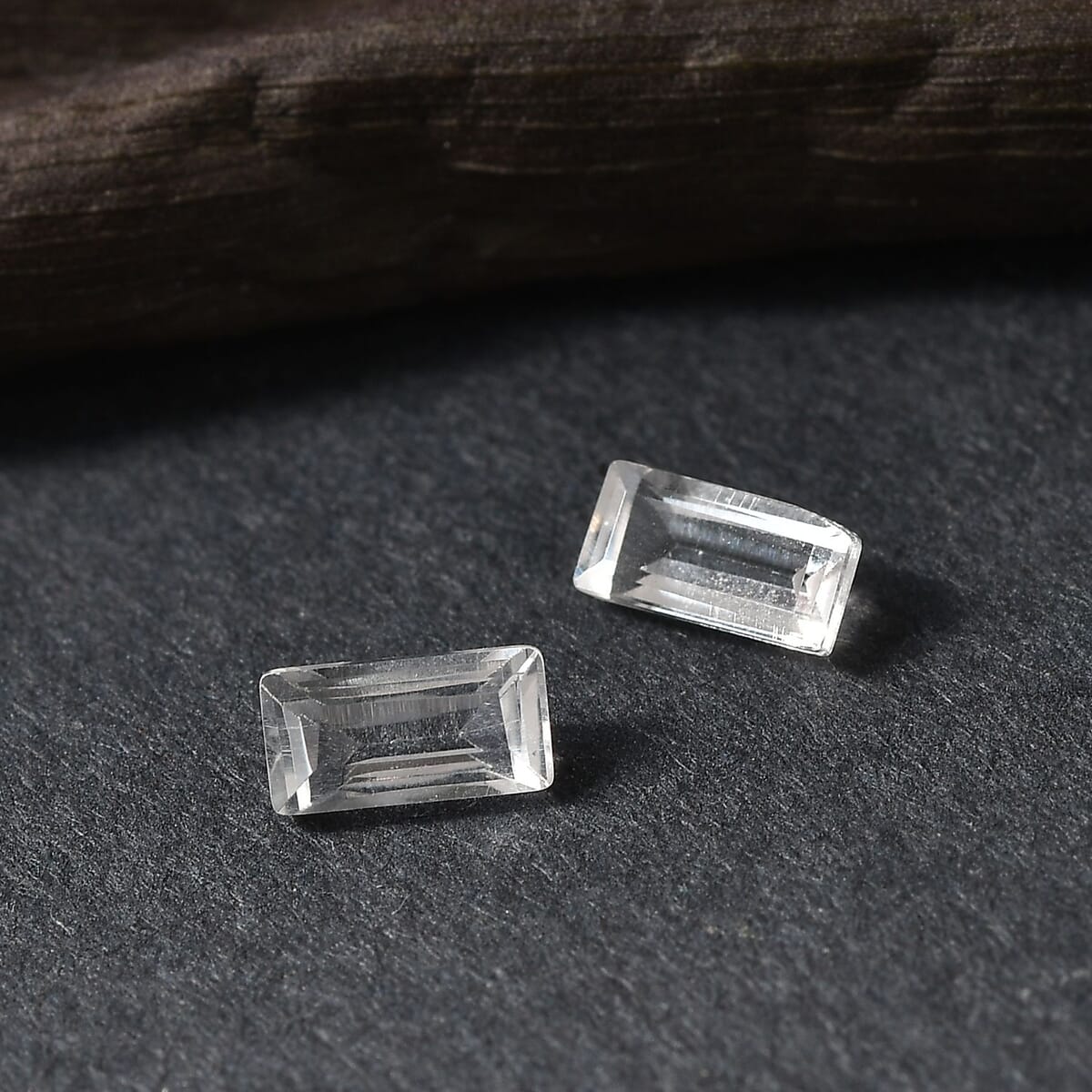 White Topaz Set of 2 (Bgt 5.25 mm) 0.41 ctw Loose Gemstone image number 1