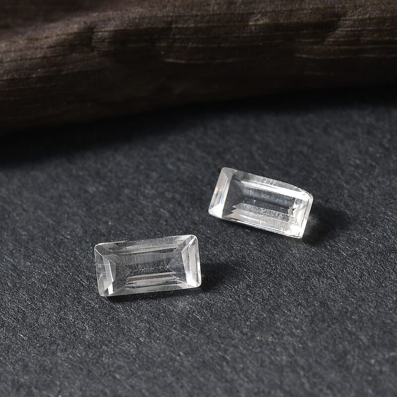 White Topaz Set of 2 (Bgt 5.25 mm) 0.41 ctw Loose Gemstone