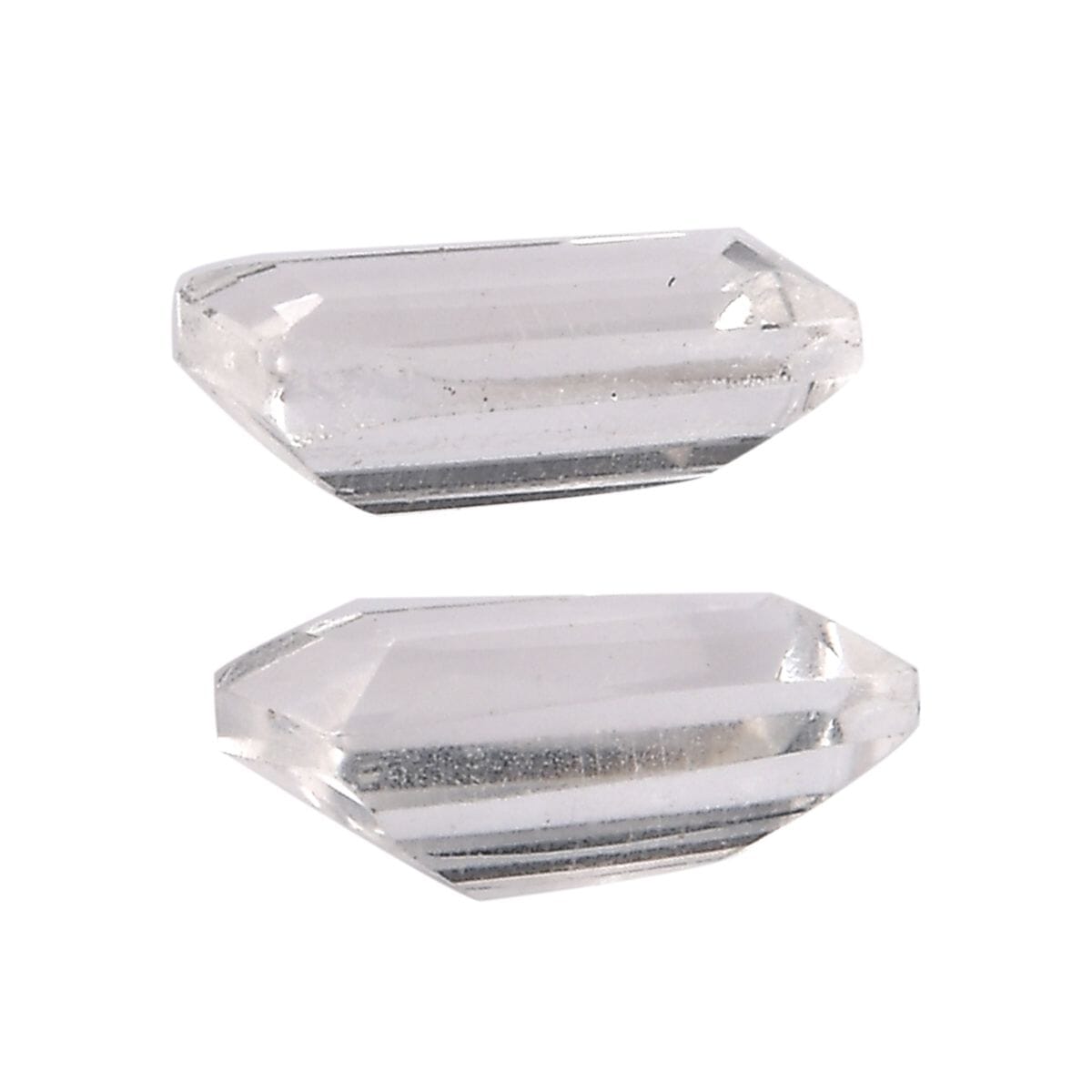 White Topaz Set of 2 (Bgt 5.25 mm) 0.41 ctw Loose Gemstone image number 2