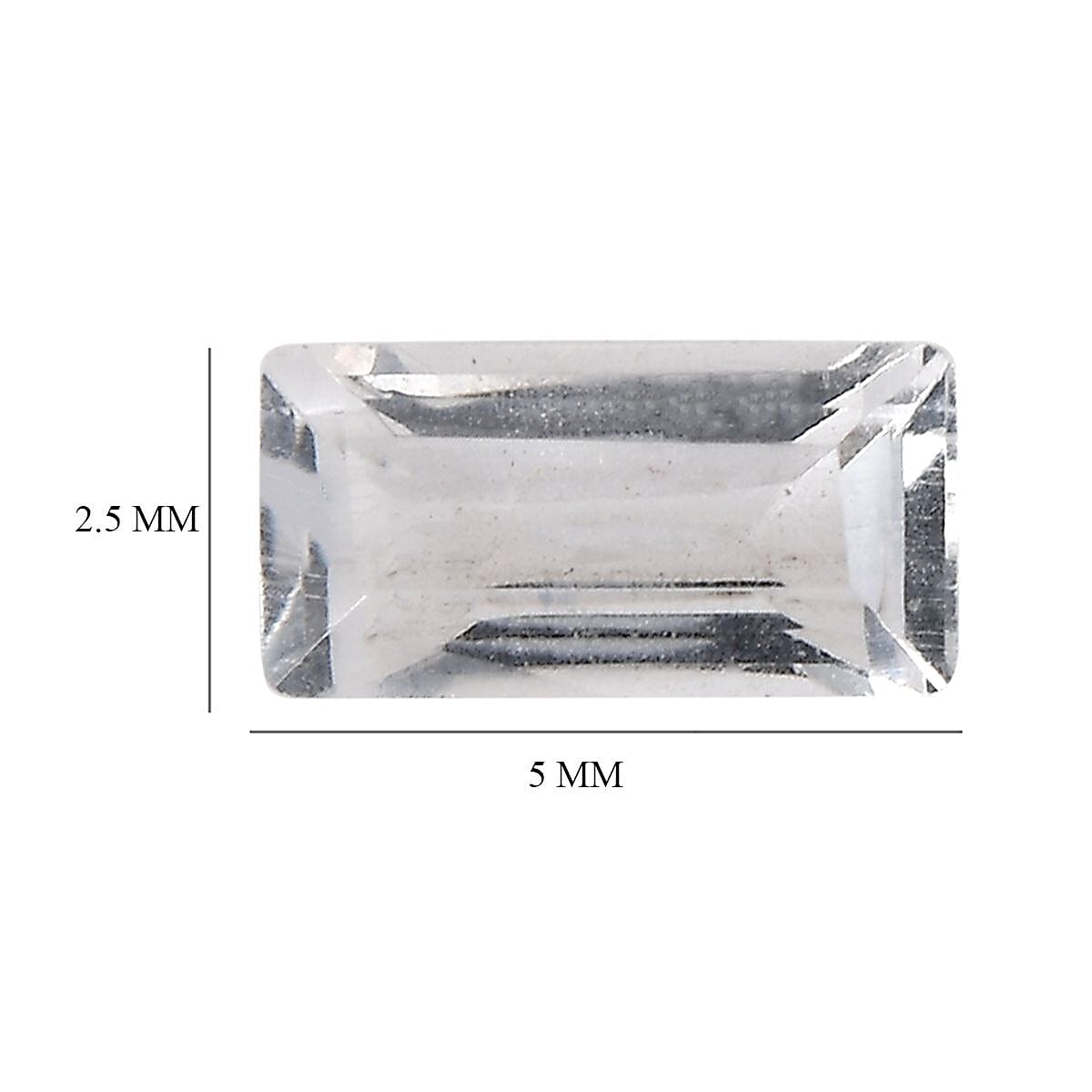 White Topaz Set of 2 (Bgt 5.25 mm) 0.41 ctw Loose Gemstone