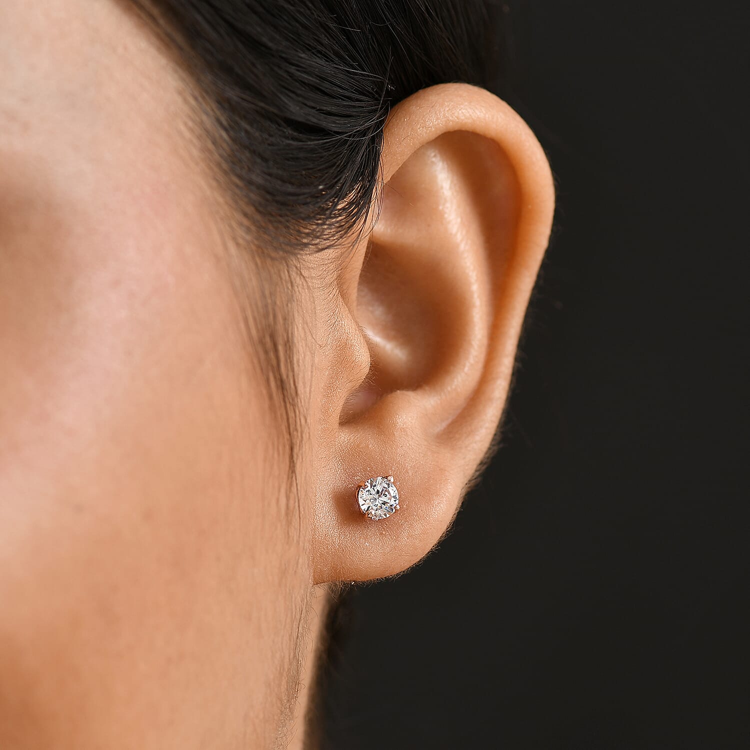 Rose Gold Over Sterling Silver