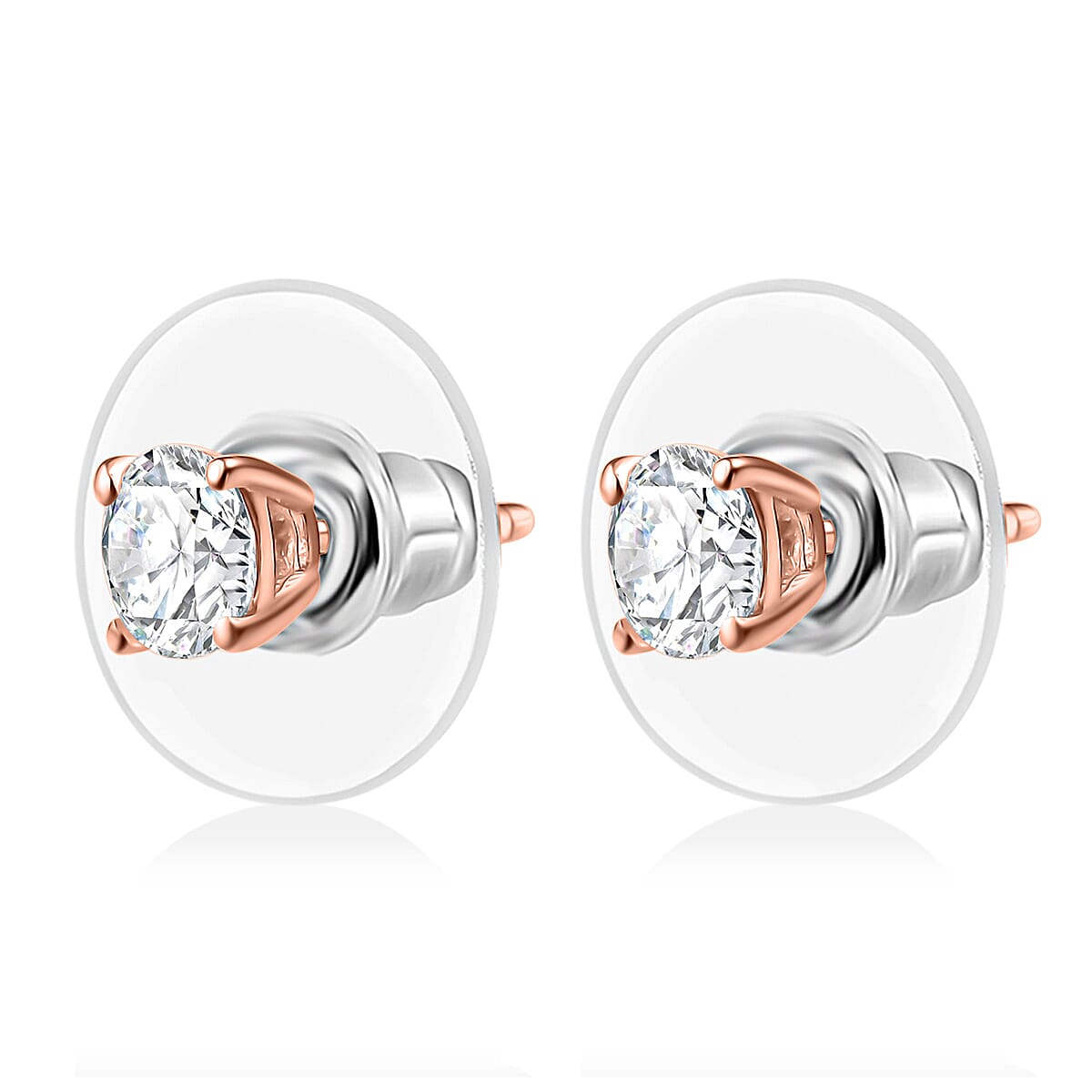 Rose Gold Over Sterling Silver