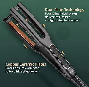 Revlon Double Straight Copper Ceramic Dual Plate Straightener