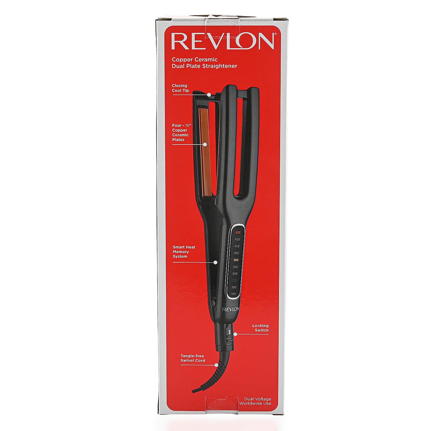 Revlon Double Straight Copper Ceramic Dual Plate Straightener