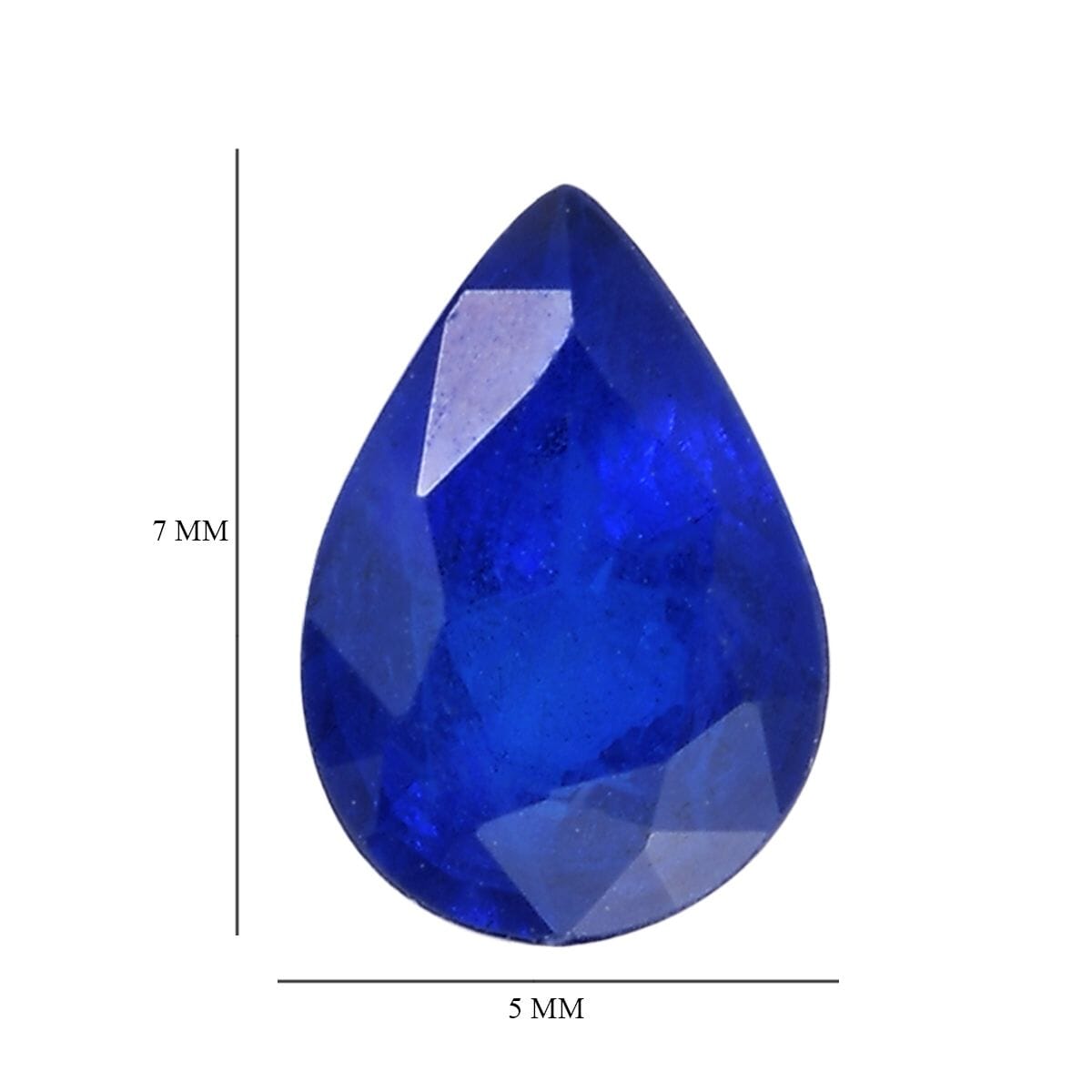 Tanzanian Blue Spinel (DF) (Pear 7x5 mm) 1.33 ctw Loose Gemstone image number 4