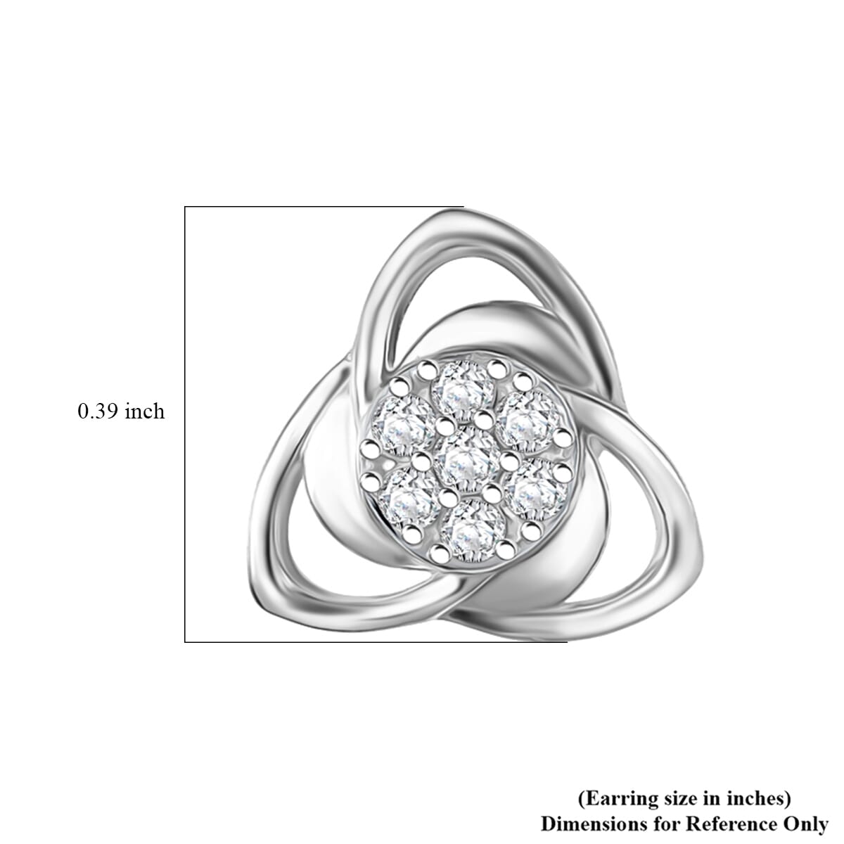 Buy Luxuriant Lab Grown Diamond G-H SI 0.20 ctw Floral Stud