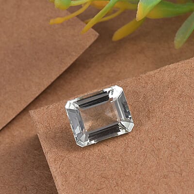 AAA Montezuma Prasiolite (Octagon 10x8 mm) 2.90 ctw Loose Gemstone