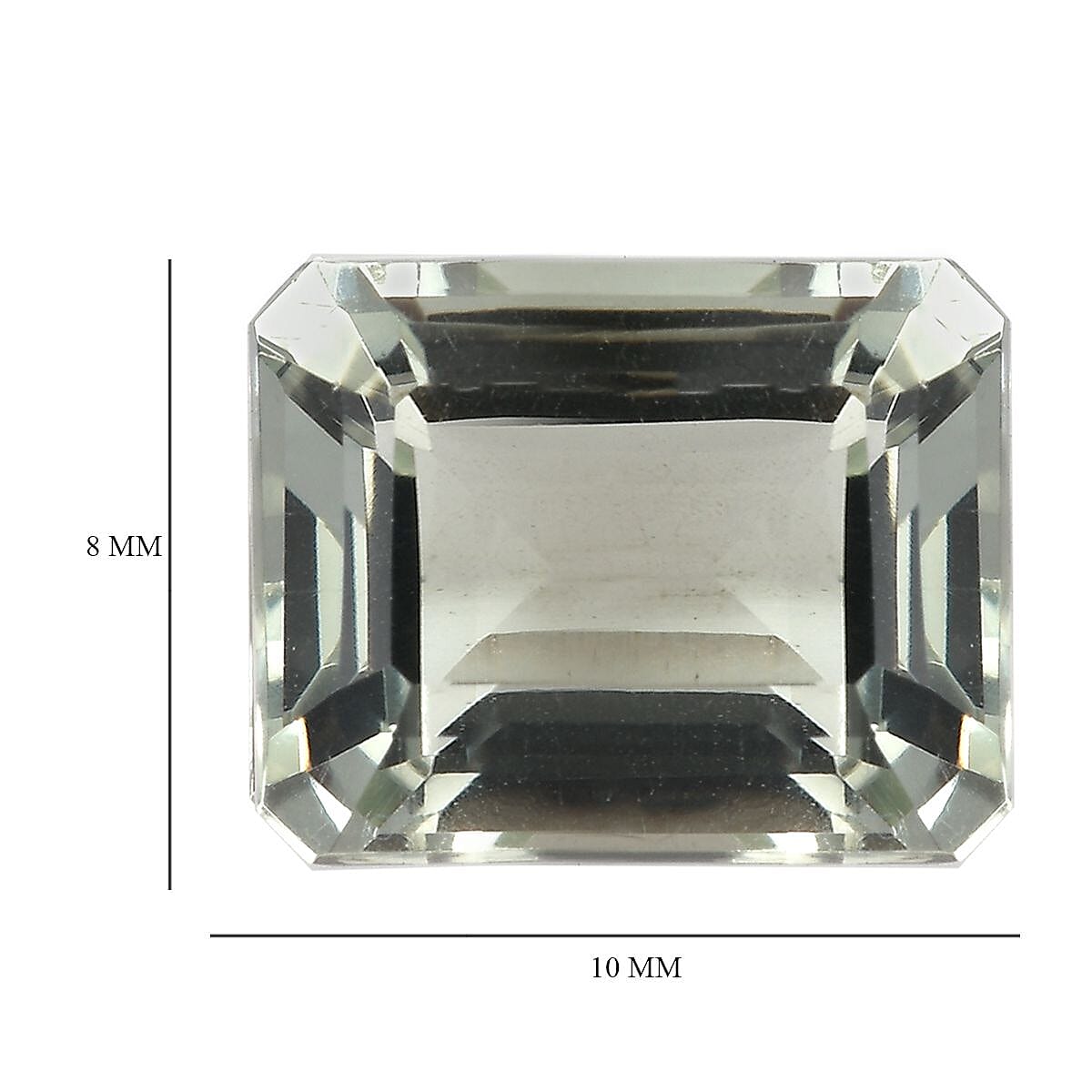 AAA Montezuma Prasiolite (Octagon 10x8 mm) 2.90 ctw Loose Gemstone image number 4
