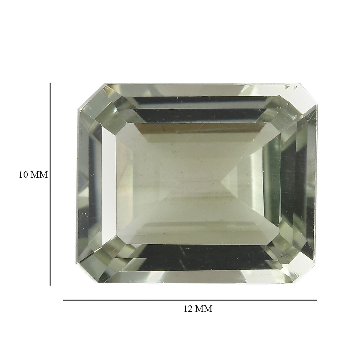 Montezuma Prasiolite (Oct 12x10 mm) 5.20 ctw Loose Gemstone image number 4