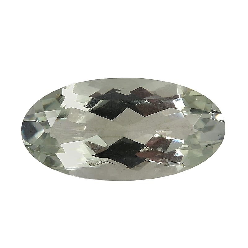 Montezuma Prasiolite (Oval 16x8 mm) 4.00 ctw Loose Gemstone