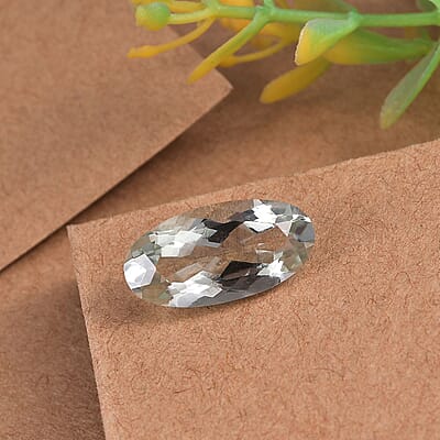Montezuma Prasiolite (Oval 16x8 mm) 4.00 ctw Loose Gemstone