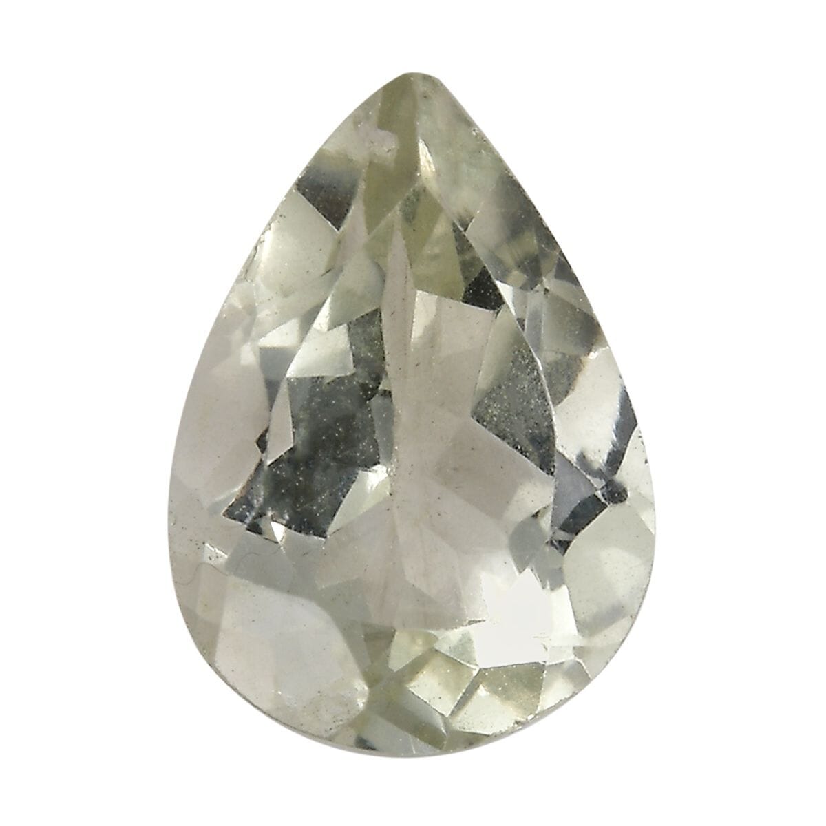Montezuma Prasiolite (Pear 14x10 mm) 4.50 ctw Loose Gemstone image number 0