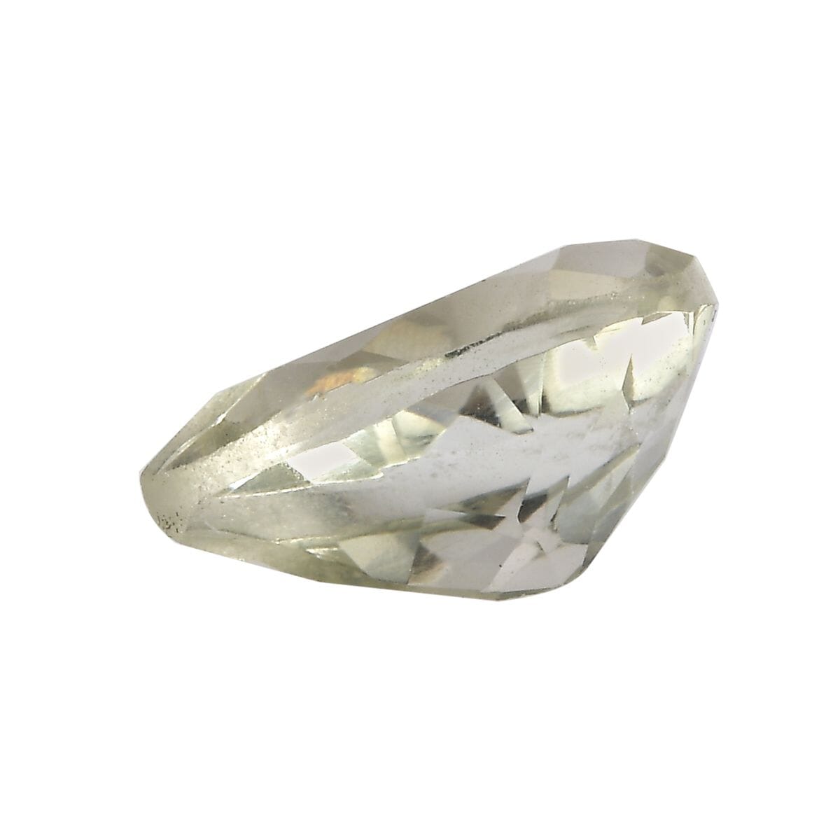 Montezuma Prasiolite (Pear 14x10 mm) 4.50 ctw Loose Gemstone image number 2