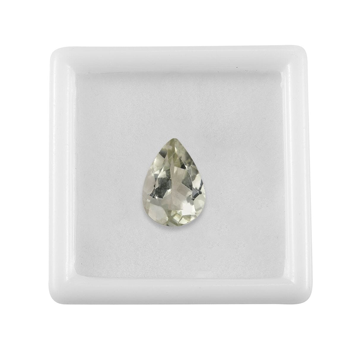 Montezuma Prasiolite (Pear 14x10 mm) 4.50 ctw Loose Gemstone image number 3