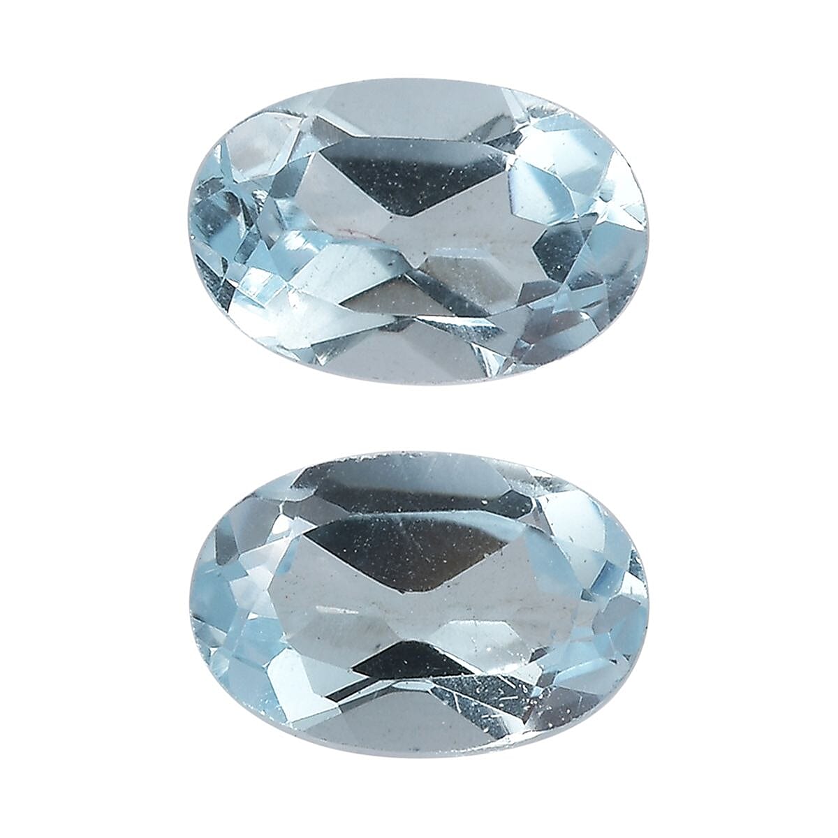 Sky Blue Topaz Set of 2 (Ovl 6x4 mm) 1.13 ctw Loose Gemstone