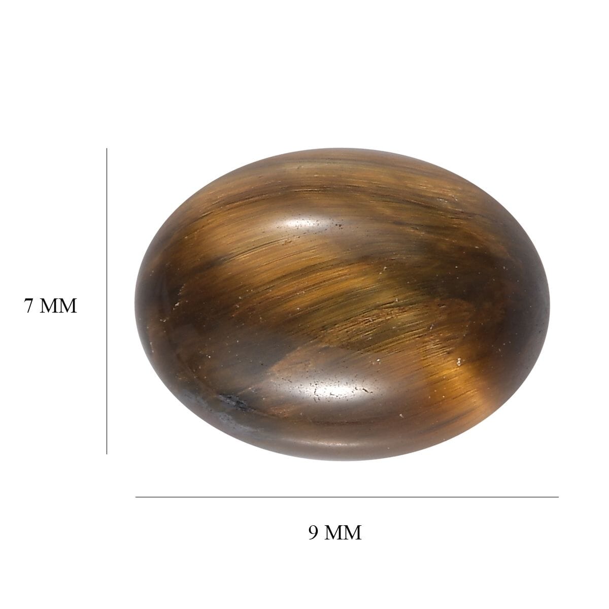 Tigers Eye (Ovl 9x7 mm) 1.80 ctw Loose Gemstone image number 4