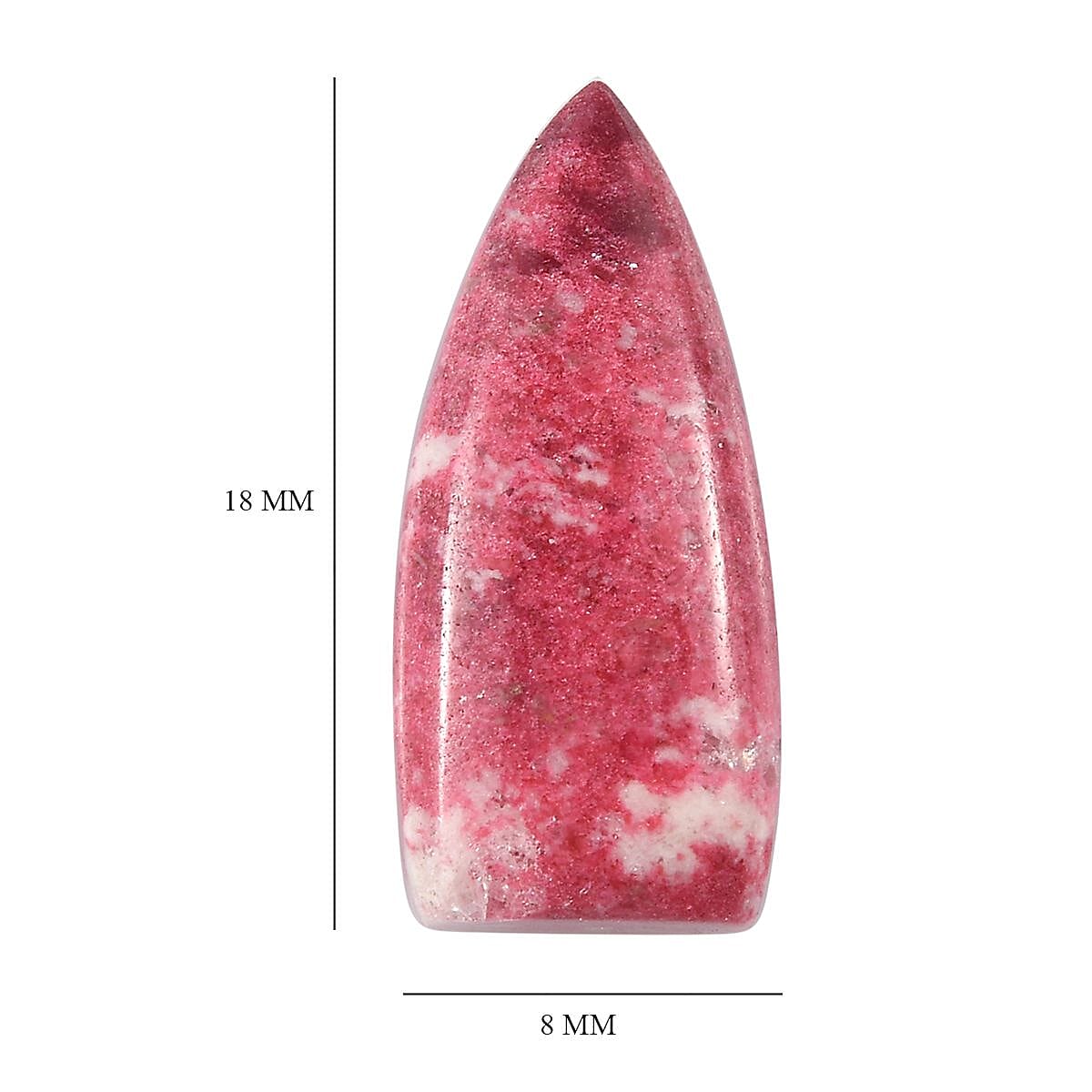 Norwegian Thulite (Fancy 18x8 mm) 7.30 ctw Loose Gemstone image number 4