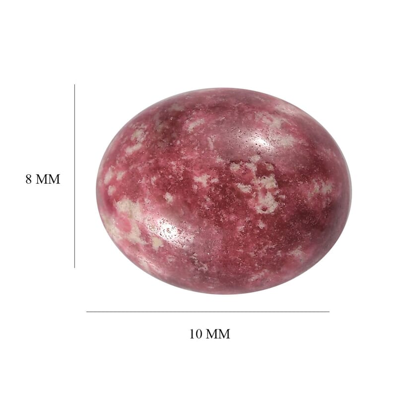 AA Norwegian Thulite (Oval 10x8 mm) 2.30 ctw Loose Gemstone