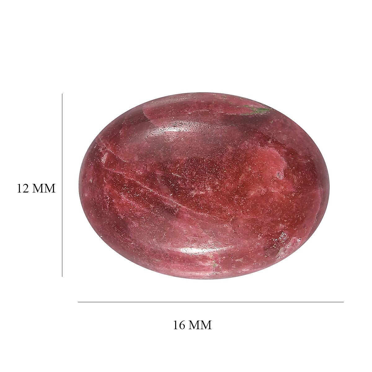 Norwegian Thulite (Oval 16x12 mm) 8.50 ctw Loose Gemstone image number 4