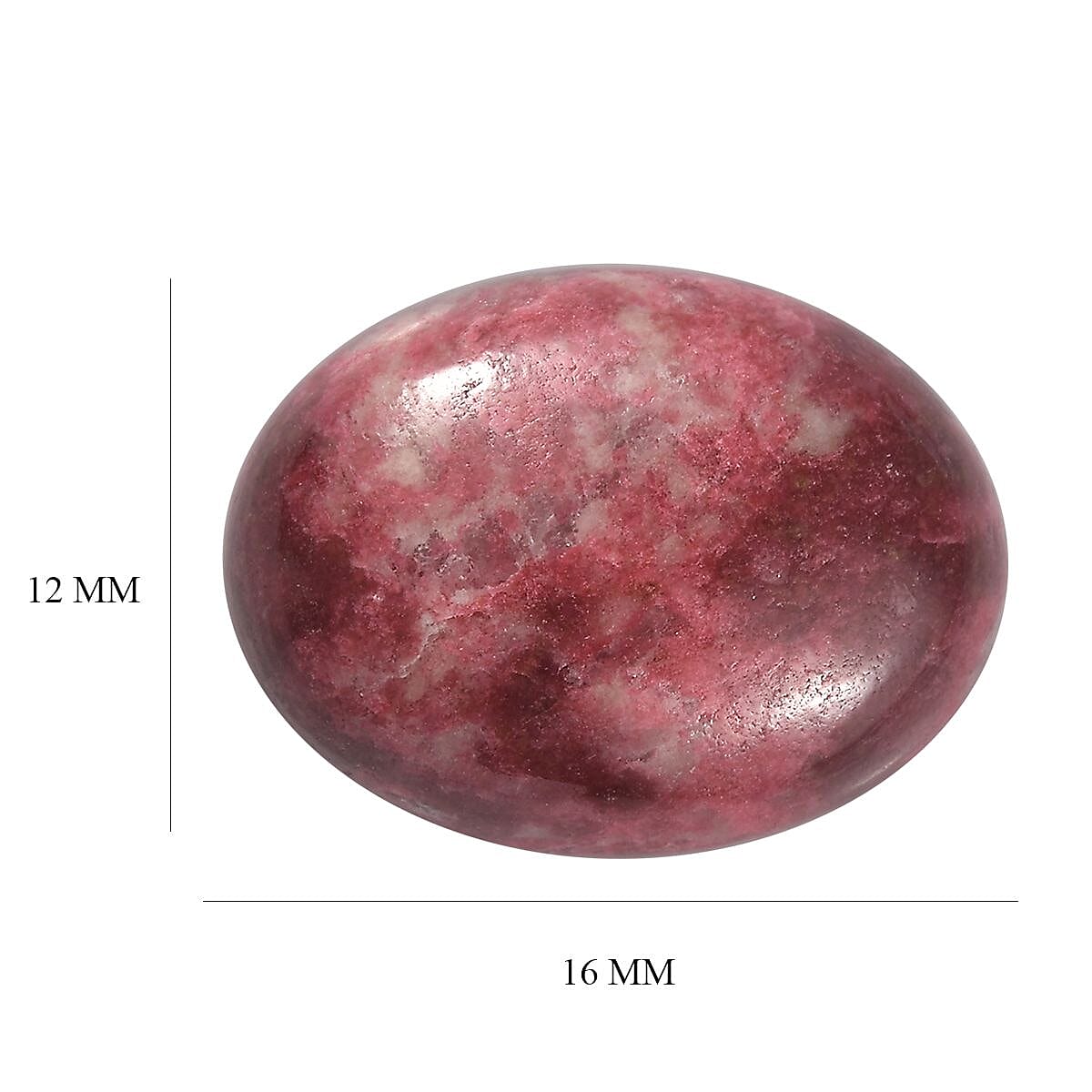 AA Norwegian Thulite (Oval 16x12 mm) 8.80 ctw Loose Gemstone