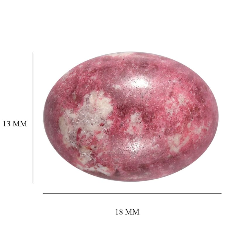 AA Norwegian Thulite (Oval 18x13 mm) 10.09 ctw Loose Gemstone