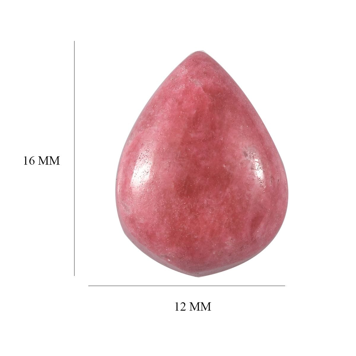 Norwegian Thulite (Pear 16x12 mm) 7.25 ctw Loose Gemstone image number 4