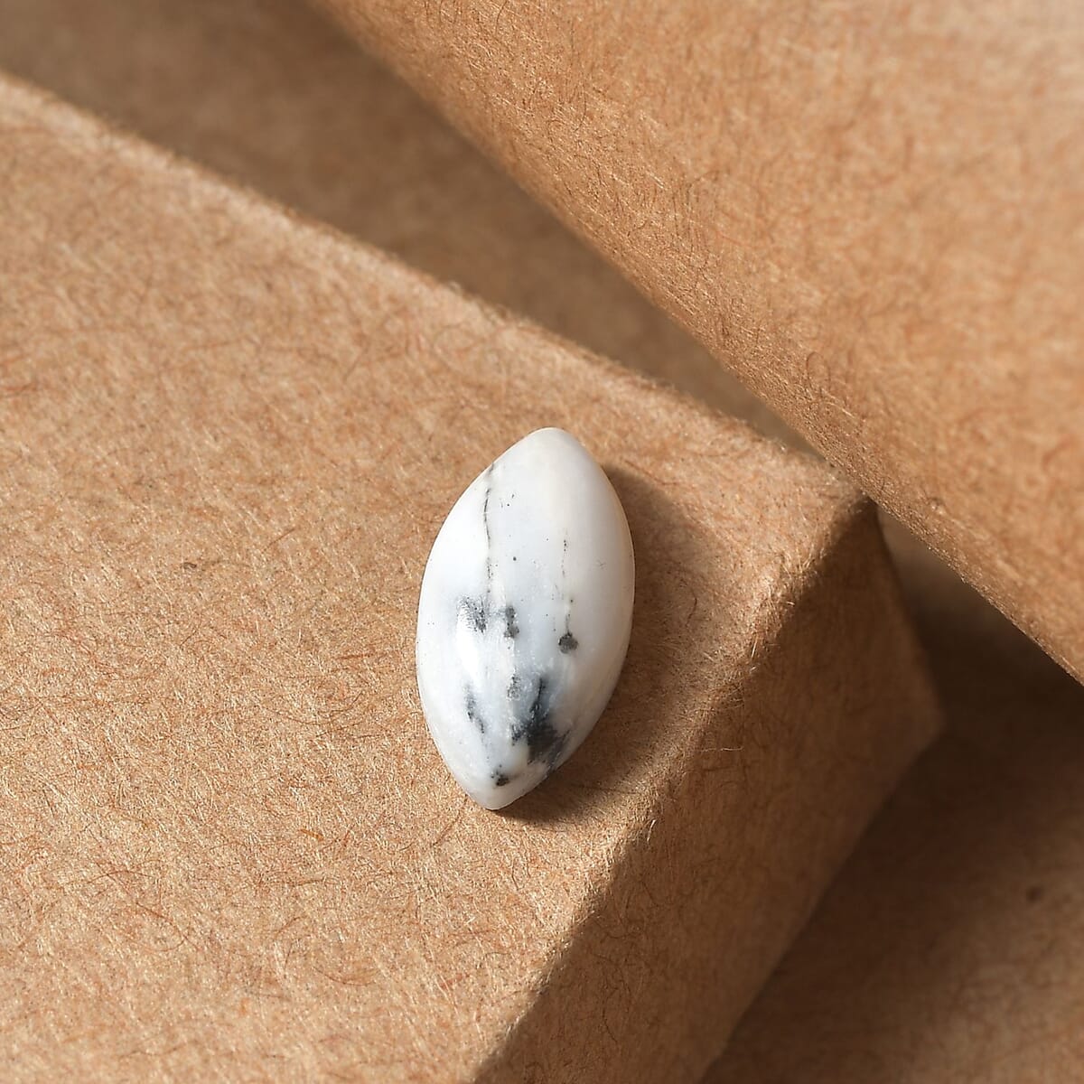 White Buffalo (Mrq 10x5 mm) 0.80 ctw Loose Gemstone image number 1