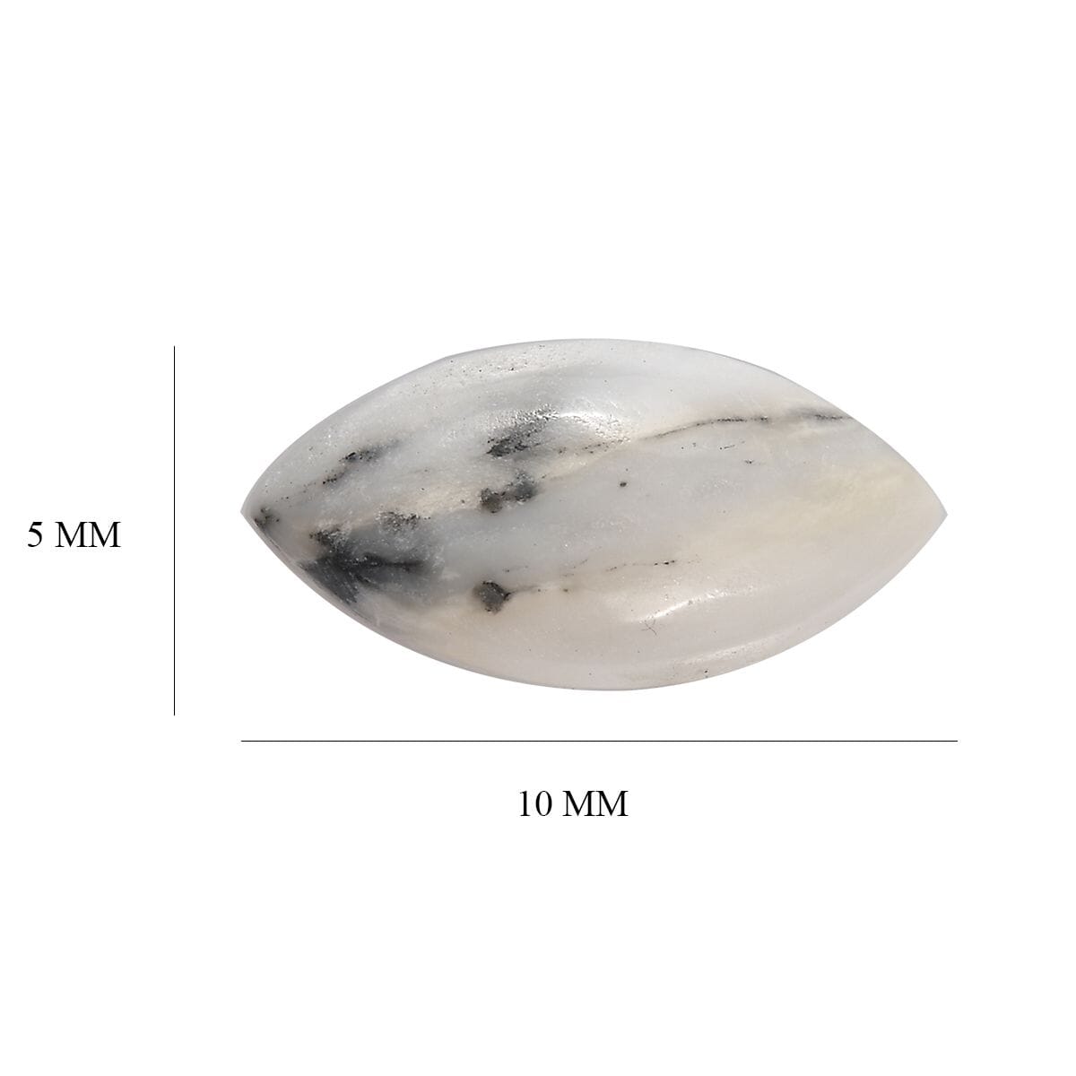 White Buffalo (Mrq 10x5 mm) 0.80 ctw Loose Gemstone image number 4