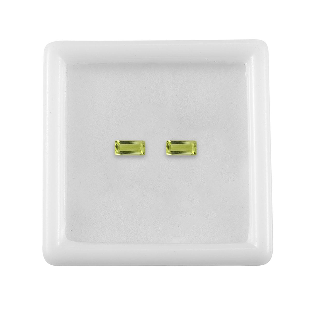 Set of 2 AA Peridot (Bgt 5x2.5 mm) 0.40 ctw Loose Gemstone image number 3