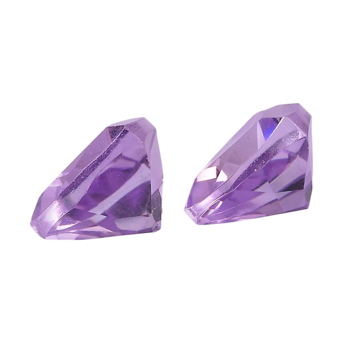Rose De France Amethyst (Trl 5 mm) 0.68 ctw Loose Gemstone image number 2