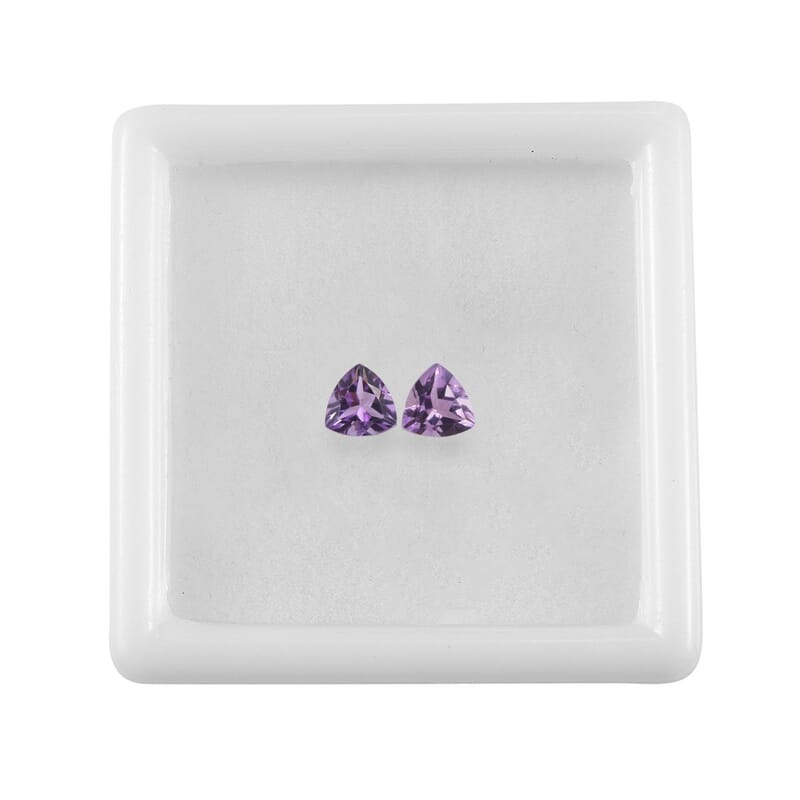 Rose De France Amethyst (Trl 5 mm) 0.68 ctw Loose Gemstone