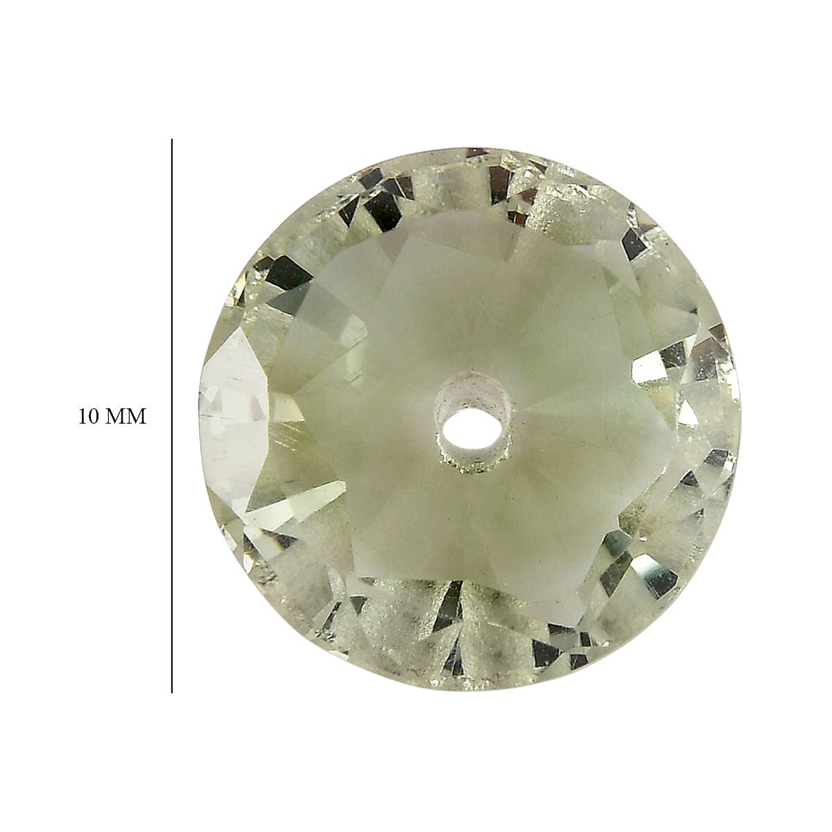 AA Montezuma Prasiolite (Round 10 mm) 2.58 ctw Loose Gemstone