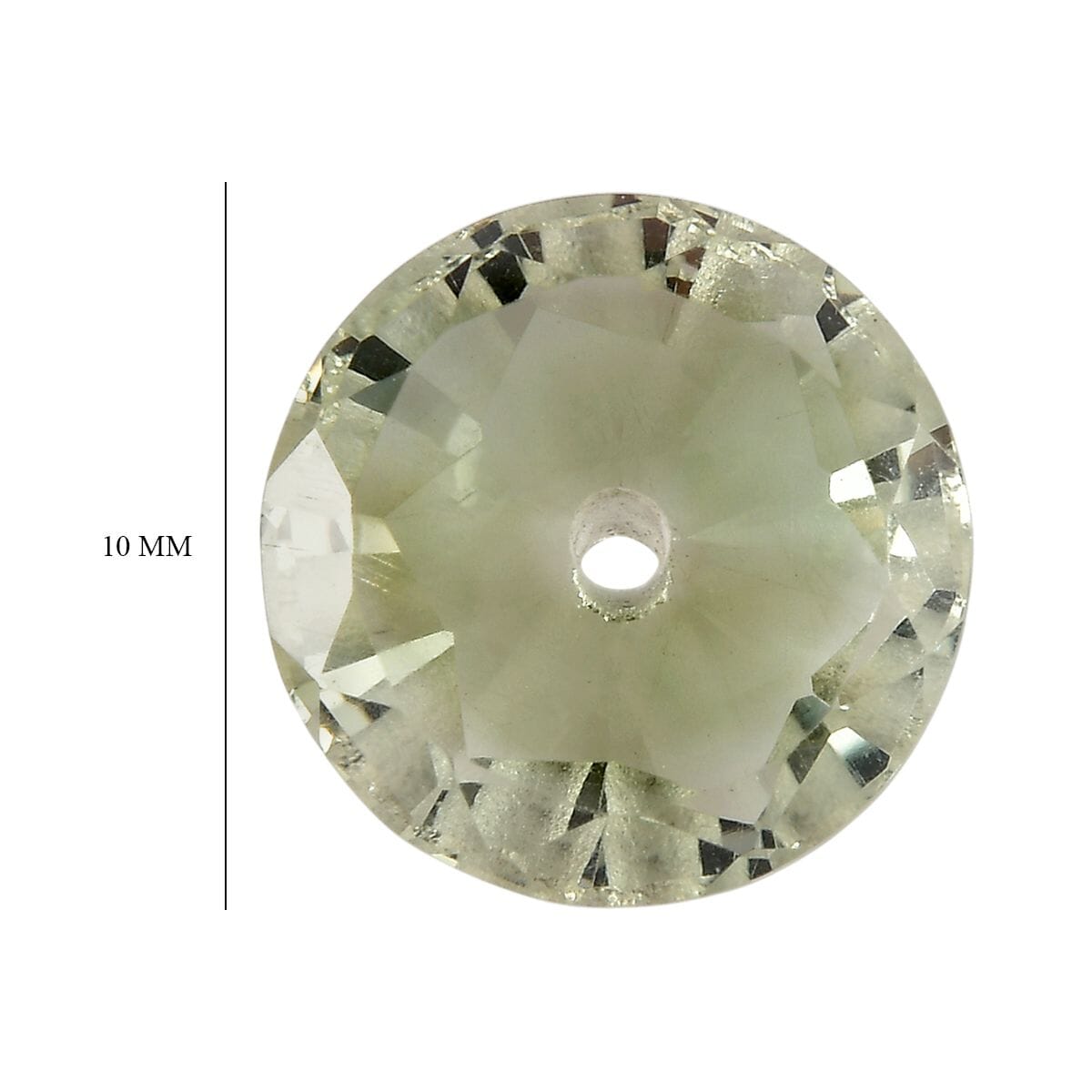 AA Montezuma Prasiolite (Round 10 mm) 2.58 ctw Loose Gemstone image number 4