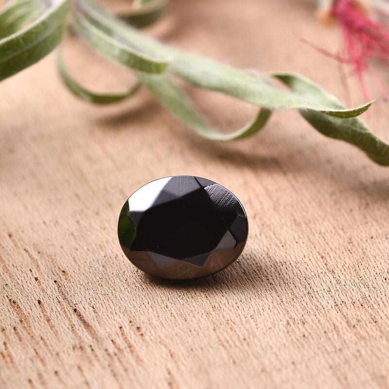 Silver Shungite (Ovl 10x8 mm) 1.50 ctw Loose Gemstone
