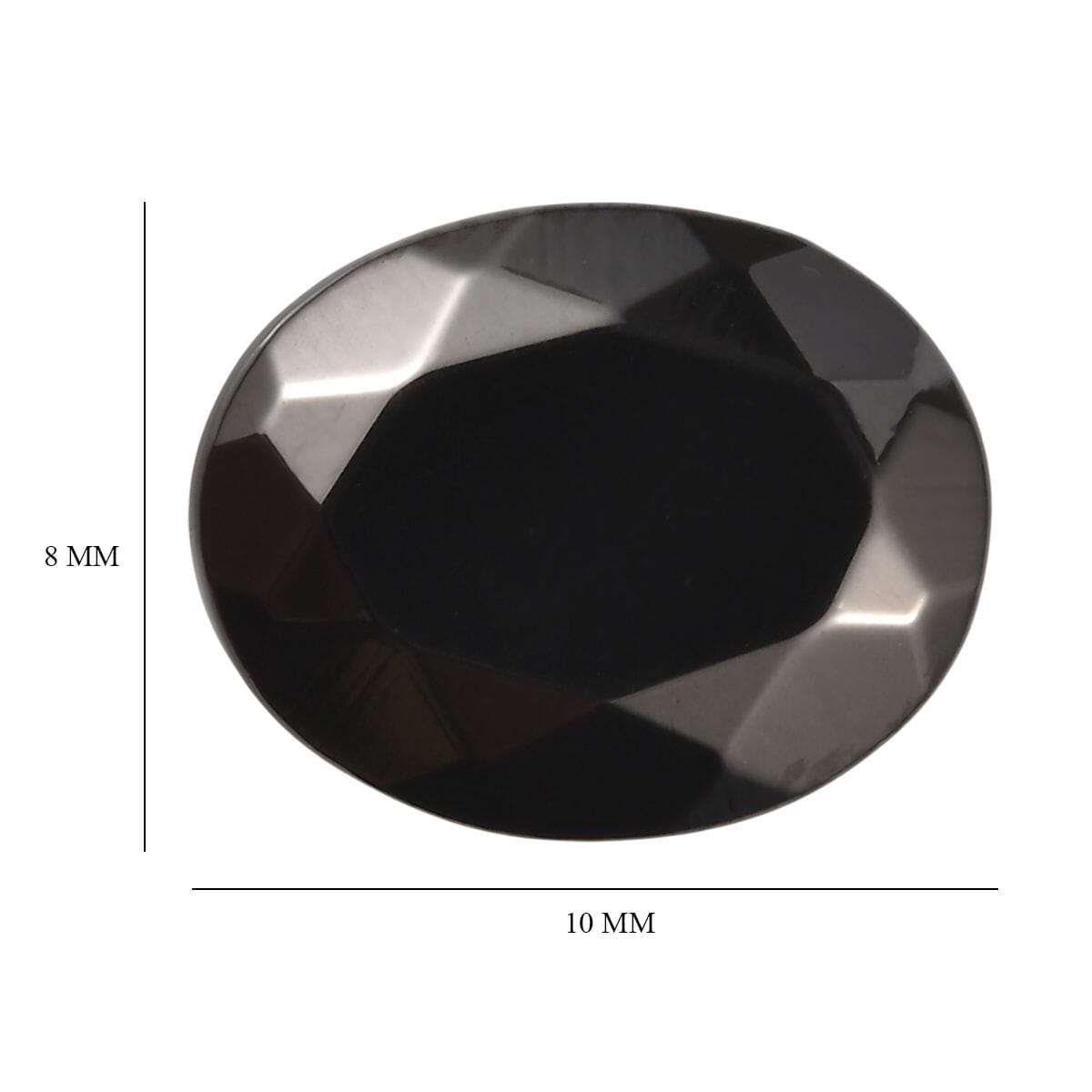 Silver Shungite (Ovl 10x8 mm) 1.50 ctw Loose Gemstone image number 4