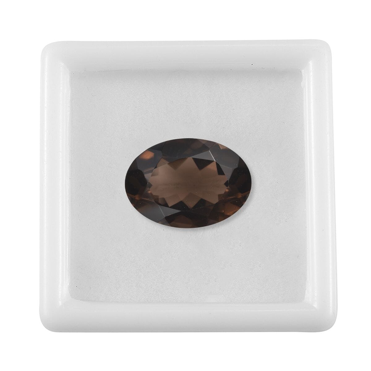 Brazilian Smoky Quartz (Ovl 14x10 mm) 5.05 ctw Loose Gemstone image number 3