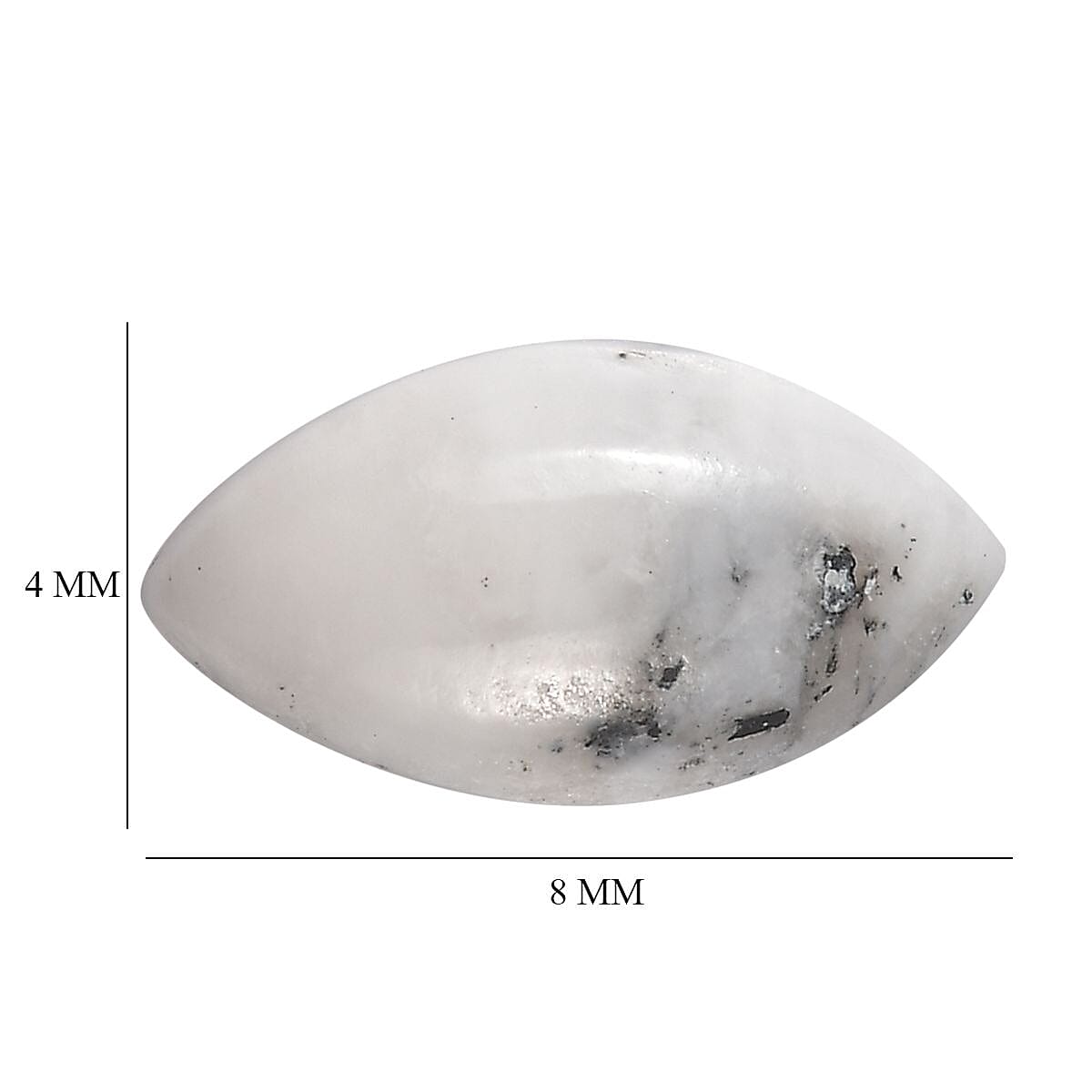 White Buffalo (Mrq 8x4mm) 0.55 ctw Loose Gemstone