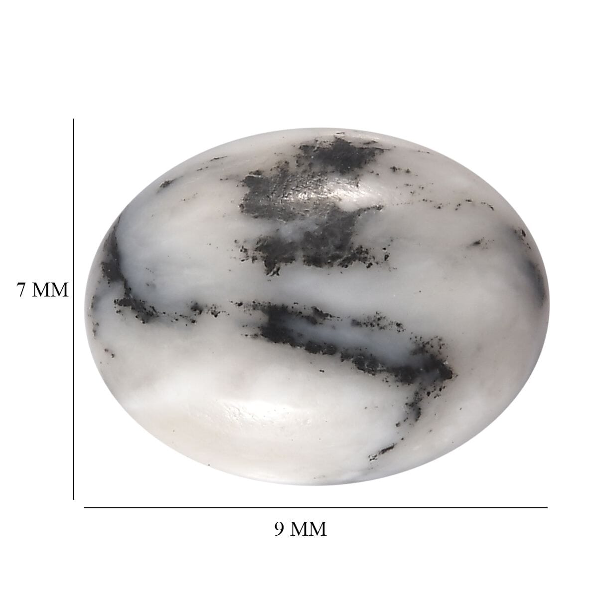 White Buffalo (Ovl 9x7 mm) 1.80 ctw Loose Gemstone image number 4
