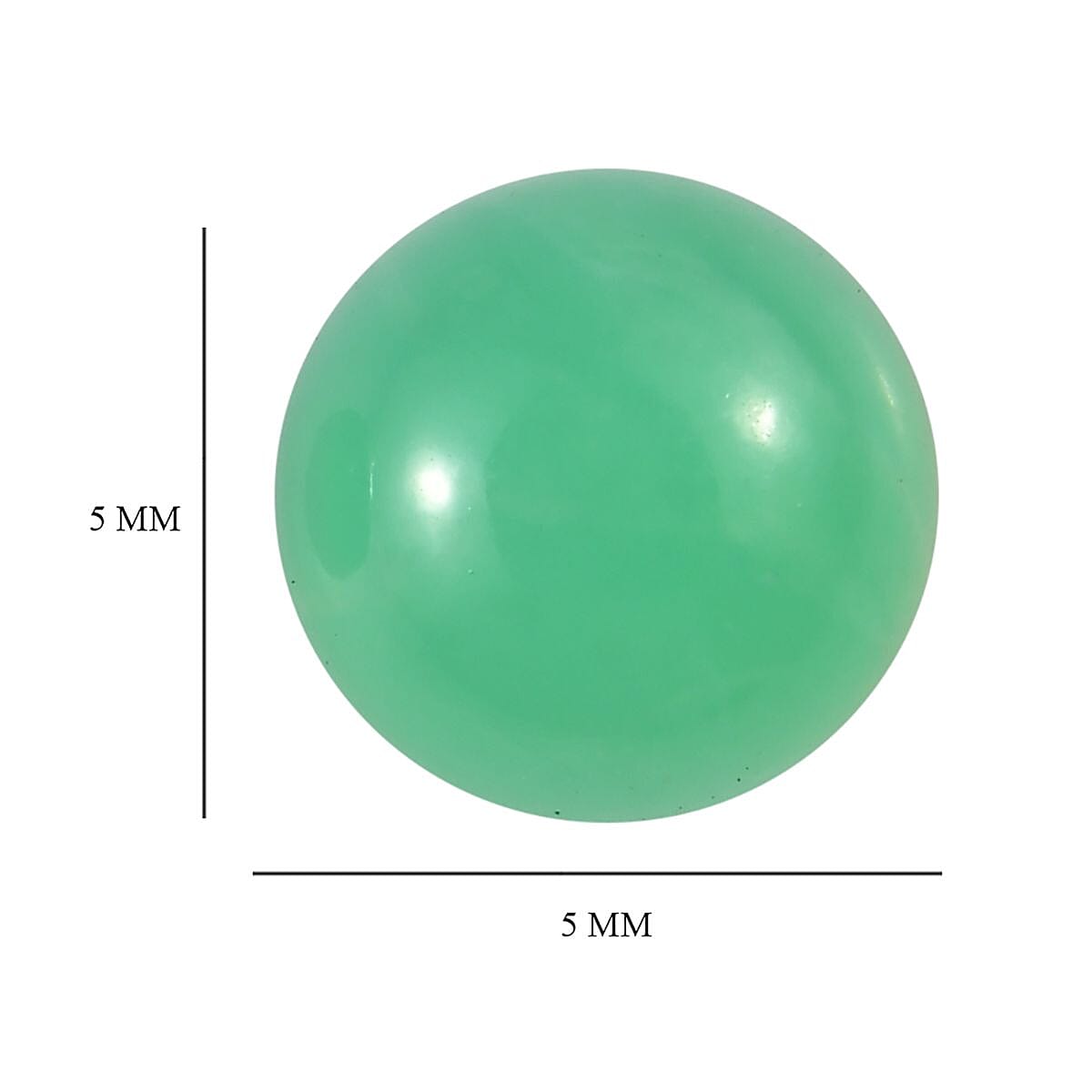 Chrysoprase (Rnd 5 mm) 1.05 ctw Loose Gemstone image number 4