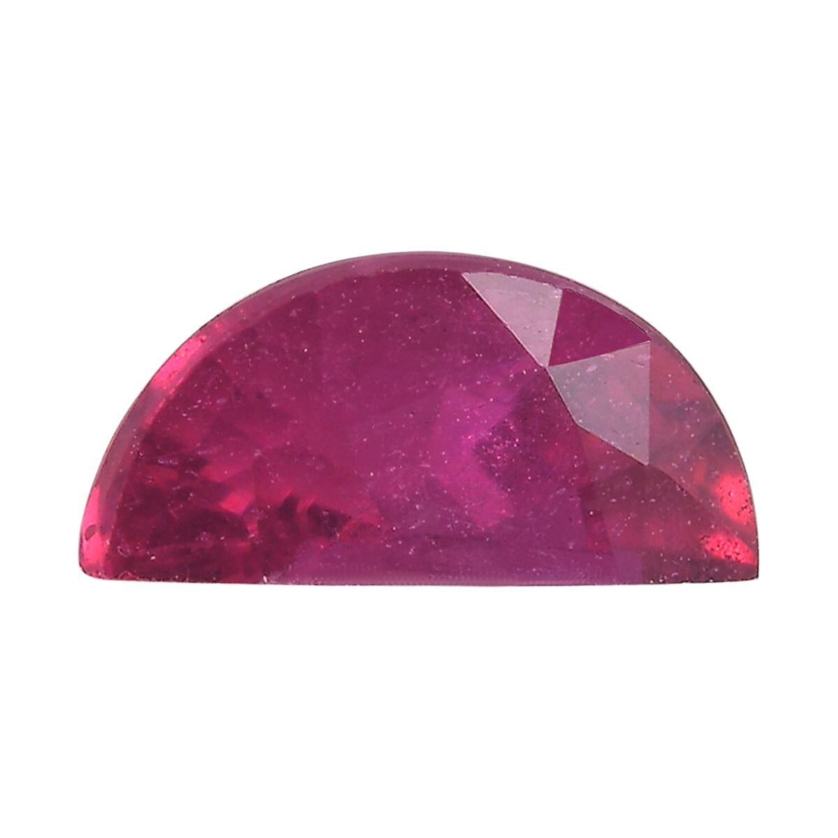 Niassa Ruby (FF) (D Shape 7x3.5 mm) 0.60 ctw Loose Gemstone