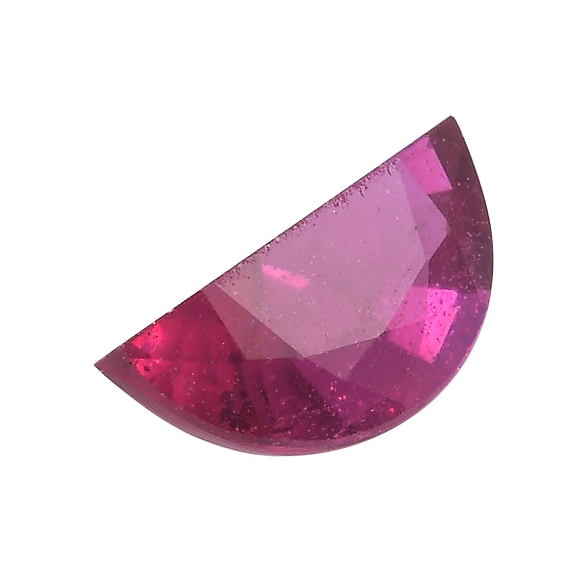 Niassa Ruby (FF) (D Shape 7x3.5 mm) 0.60 ctw Loose Gemstone